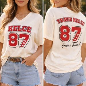 87 Graphic Kelce boyfriend fit tee